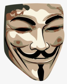 Vendetta Mask Png, Transparent Png, Transparent PNG