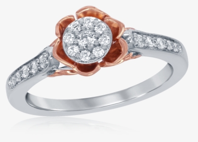 Enchanted Disney S 14k White And Rose Gold 1/4ctw Diamond, HD Png Download, Transparent PNG