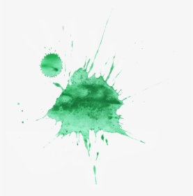 Watercolour Green Paint Splatter, HD Png Download, Transparent PNG