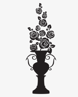 Flower Silhouette Png -rose Silhouette Png, Transparent Png, Transparent PNG