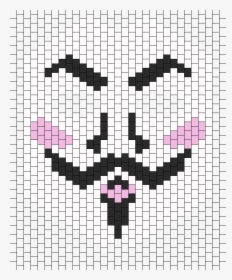 V For Vendetta/ Anonymous Kandi Mask, HD Png Download, Transparent PNG