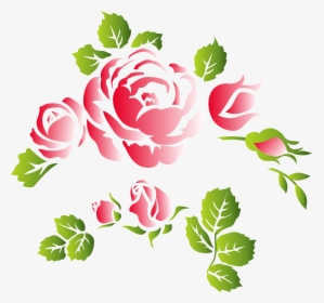 Roses Floral Ornament Png, Transparent Png, Transparent PNG