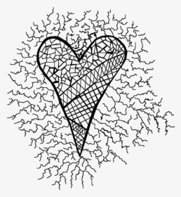 Heart Art Lineart, HD Png Download, Transparent PNG