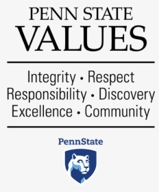 Penn State Values Image, HD Png Download, Transparent PNG