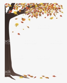 Fall Border Autumn Tree Royalty-free Stock Vector Art, HD Png Download, Transparent PNG