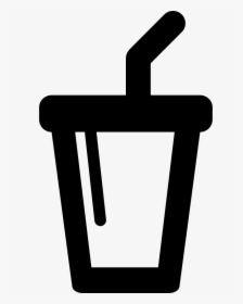 Soda Drink Glass With A Straw, HD Png Download, Transparent PNG