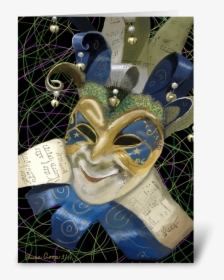 Mardi Gras Mask Greeting Card, HD Png Download, Transparent PNG
