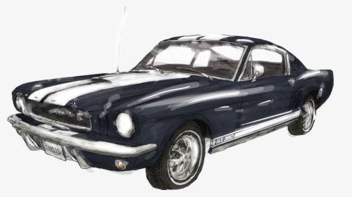 Drawing Mustang Fastback, HD Png Download, Transparent PNG