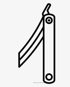 Straight Razor Blade Coloring Page, HD Png Download, Transparent PNG