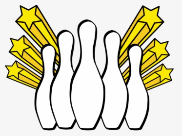 Line Art,yellow,bowling Pins, HD Png Download, Transparent PNG