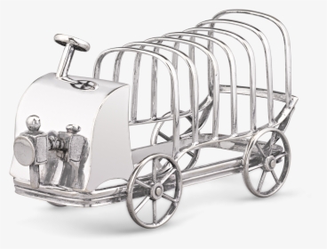 Edwardian Silverplate Charabanc Toast Rack Charabanc, HD Png Download, Transparent PNG
