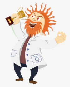 Mad Scientist With A Trophy Clip Arts, HD Png Download, Transparent PNG