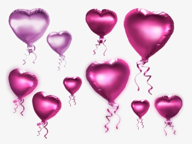 Heart Balloons Transparent Image, HD Png Download, Transparent PNG