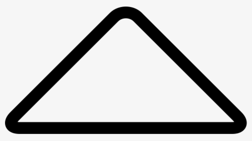Up Arrow Triangle Outline, HD Png Download, Transparent PNG
