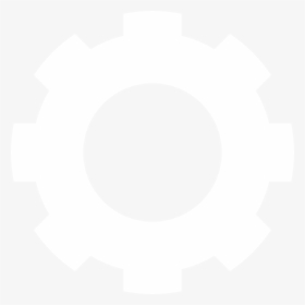 Gear Icon Png White, Transparent Png, Transparent PNG