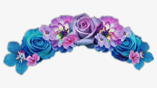 #purple #blue #flowercrown #flowers #flower #freetoedit, HD Png Download, Transparent PNG