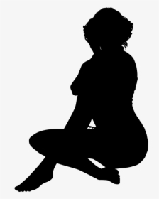 Transparent Woman Sitting Silhouette Png, Png Download, Transparent PNG
