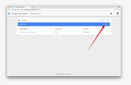 1) Login To Your Google Tag Manager Account. 2), HD Png Download, Transparent PNG