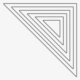 Half Square Triangles Die Outline, HD Png Download, Transparent PNG