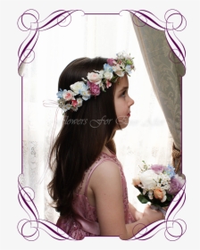 Silk Artificial Floral Hair Crown / Halo Featuring, HD Png Download, Transparent PNG