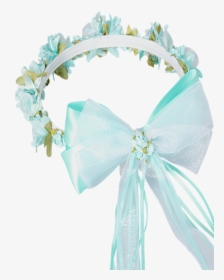 Mint Green Floral Crown Wreath Handmade With Silk Flowers,, HD Png Download, Transparent PNG