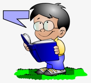 Boy Reading/talking Clip Art At Clker, HD Png Download, Transparent PNG