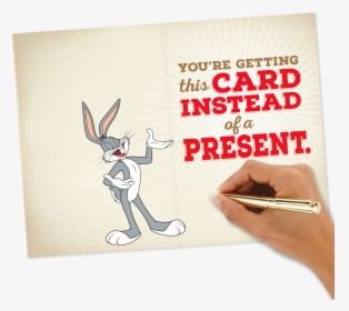 Looney Tunes™ Bugs Bunny Roses Are Red Birthday Card, HD Png Download, Transparent PNG