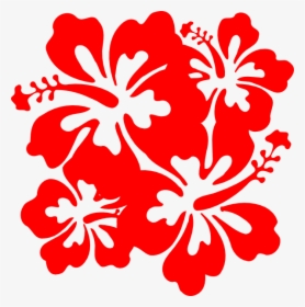 Red Hawaiian Flower Red Flower Clipart Hibiscus Pencil, HD Png Download, Transparent PNG
