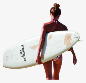 Girl Surfing Transparent Background Png, Png Download, Transparent PNG