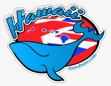 Alohaposters Hawaii Whale Sticker, HD Png Download, Transparent PNG