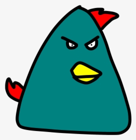 Triangle Teal Bird Is A Super Big Bird , Png Download, Transparent Png, Transparent PNG