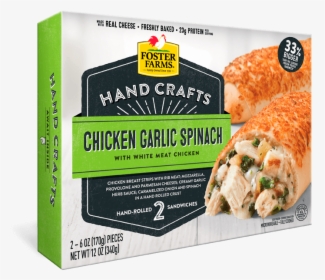 Chicken Garlic Spinach Hand Crafts Sandwich, HD Png Download, Transparent PNG