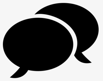 Two Rounded Speech Bubbles, HD Png Download, Transparent PNG