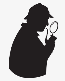 Sherlock Holmes With Magnifying Glass, HD Png Download, Transparent PNG