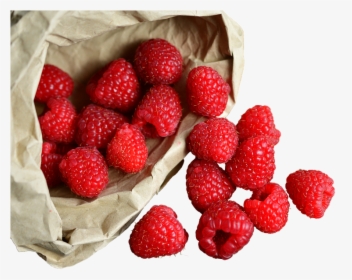 Raspberries In The Bag, Isolated, Fruit, Healthy, HD Png Download, Transparent PNG