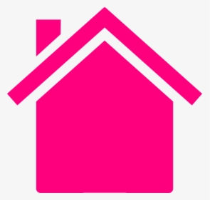 Pink House Outline Clip Art, HD Png Download, Transparent PNG