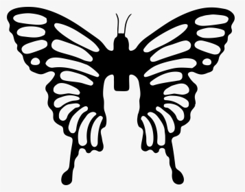 Symetrical Drawing Butterfly, HD Png Download, Transparent PNG