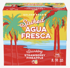 Golden Road Spiked Agua Fresca Strawberry Pineapple, HD Png Download, Transparent PNG
