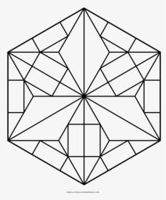 Hexagon Pattern Coloring Page, HD Png Download, Transparent PNG