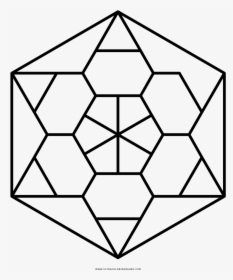 Hexagon Pattern Coloring Page, HD Png Download, Transparent PNG