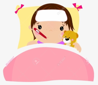 Sick Person Hospital Clipart Pencil And In Color Pink, HD Png Download, Transparent PNG