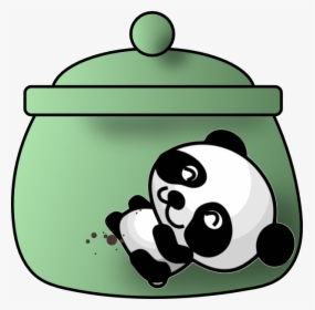 A Cookie Jar With A Happy Panda, HD Png Download, Transparent PNG