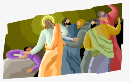 Vector Illustration Of Jesus Christ Healing The Sick, HD Png Download, Transparent PNG