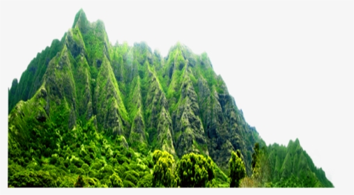 #mountain #mountains #hill #hills #green #greentrees, HD Png Download, Transparent PNG
