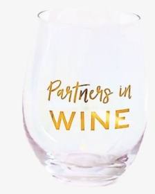 Partners In Wine, Stemless Wine Glass, Partners In, HD Png Download, Transparent PNG