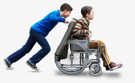 Boy Wheelchair Png, Transparent Png, Transparent PNG