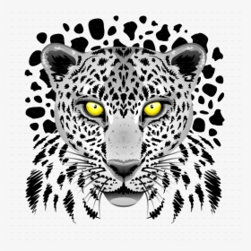 Leopard With Yellow Eyes-png, Transparent Png, Transparent PNG