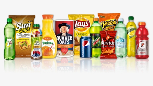 Arrangement Of Pepsico Mega Brands Inlcuding 7up, Sunchips,, HD Png Download, Transparent PNG