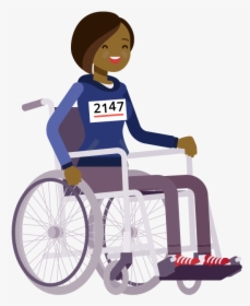 Sick Person In Wheelchair Cartoon, HD Png Download, Transparent PNG