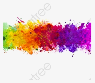 Colorful Ink Splash Png - Colour Splash Background Png, Transparent Png, Transparent PNG